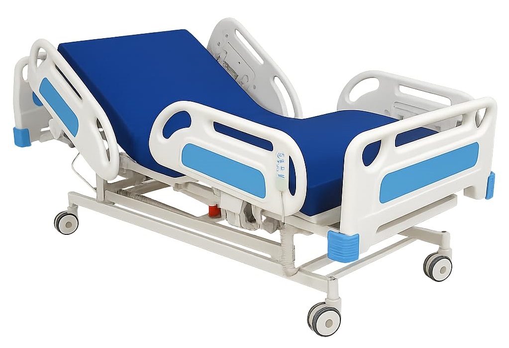 Manual multi-function hospital bed for patient care in hospitals