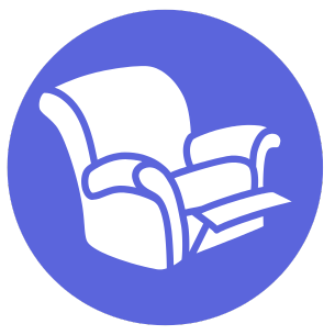 Patient recliner chairs for hospitals and healthcare facilities