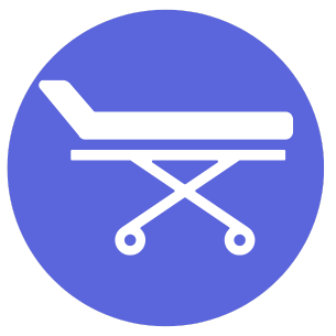 Medical trolleys for hospital and clinical use