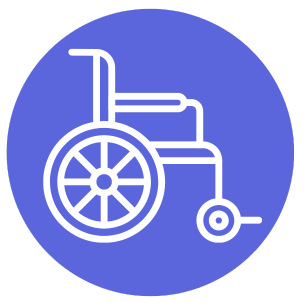 Wheelchairs for patient mobility in hospitals and clinics