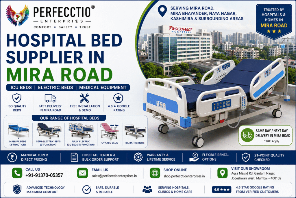 Hospital Bed Supplier in Mira Road offering home care bed delivery