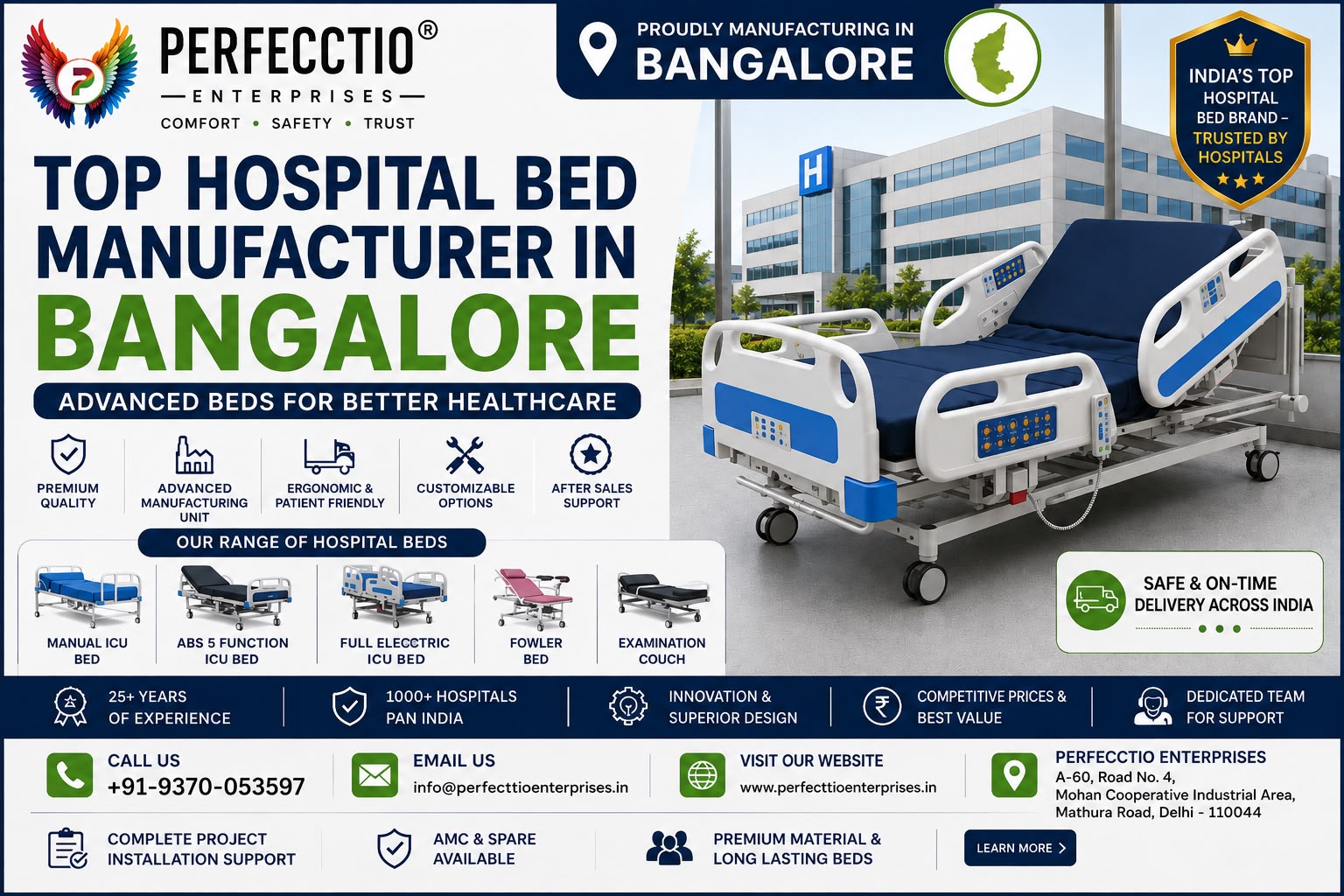 Hospital Bed Manufacturer in Bangalore