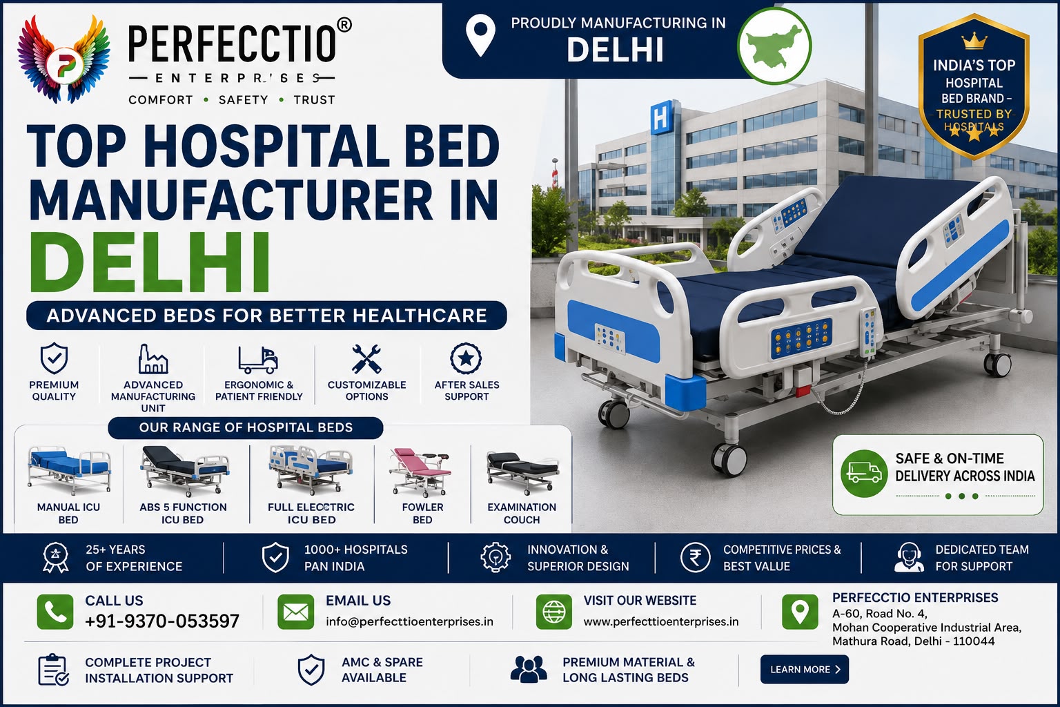 Hospital Bed Manufacturer in Delhi