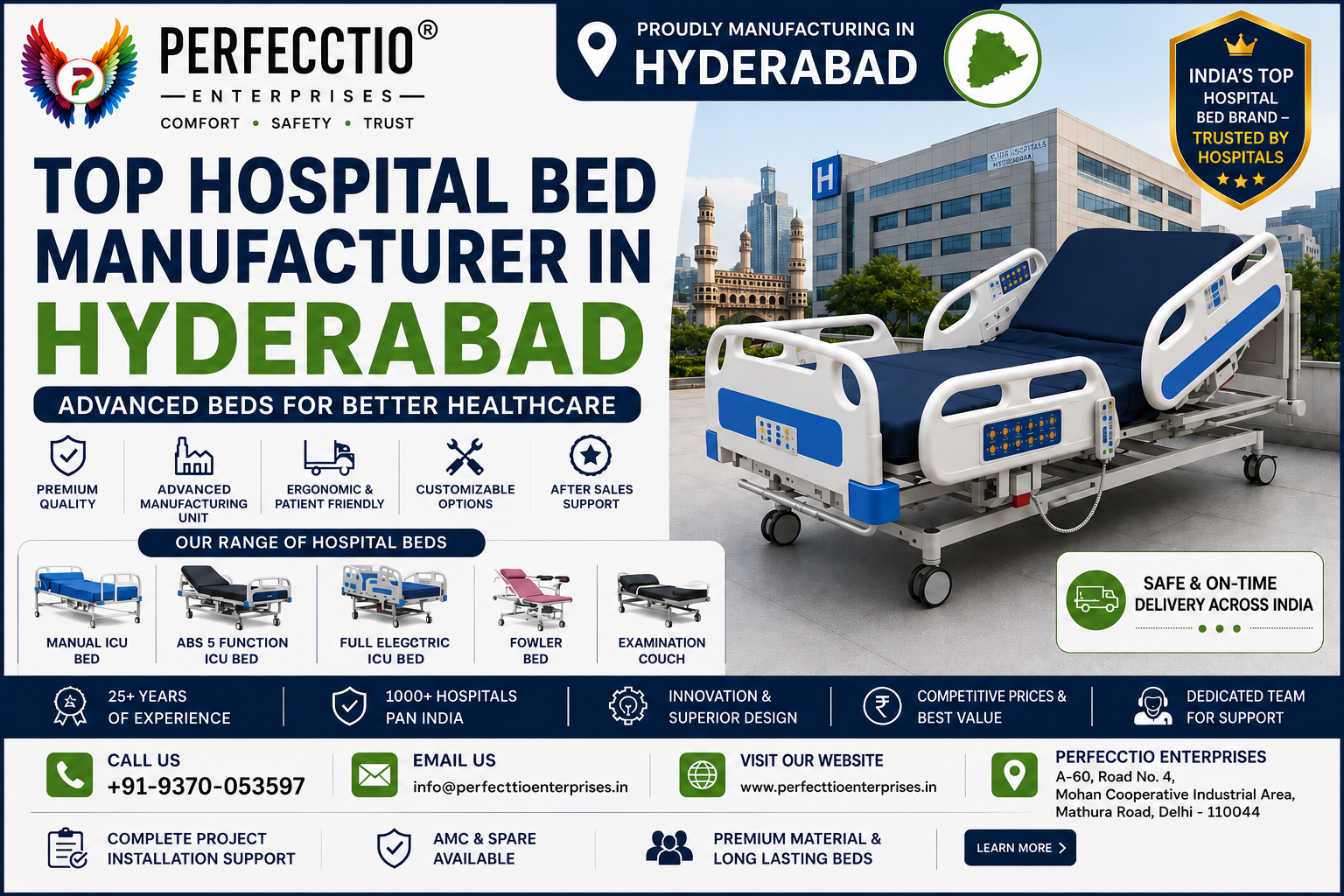 Hospital Bed Manufacturer in Hyderabad