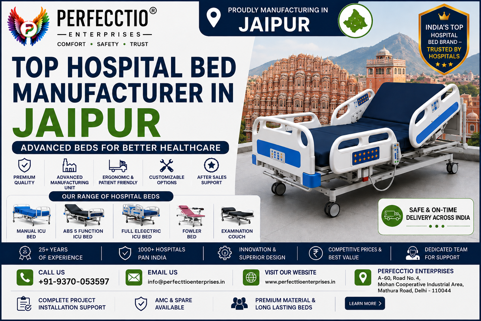 Hospital Bed Manufacturer in Jaipur
