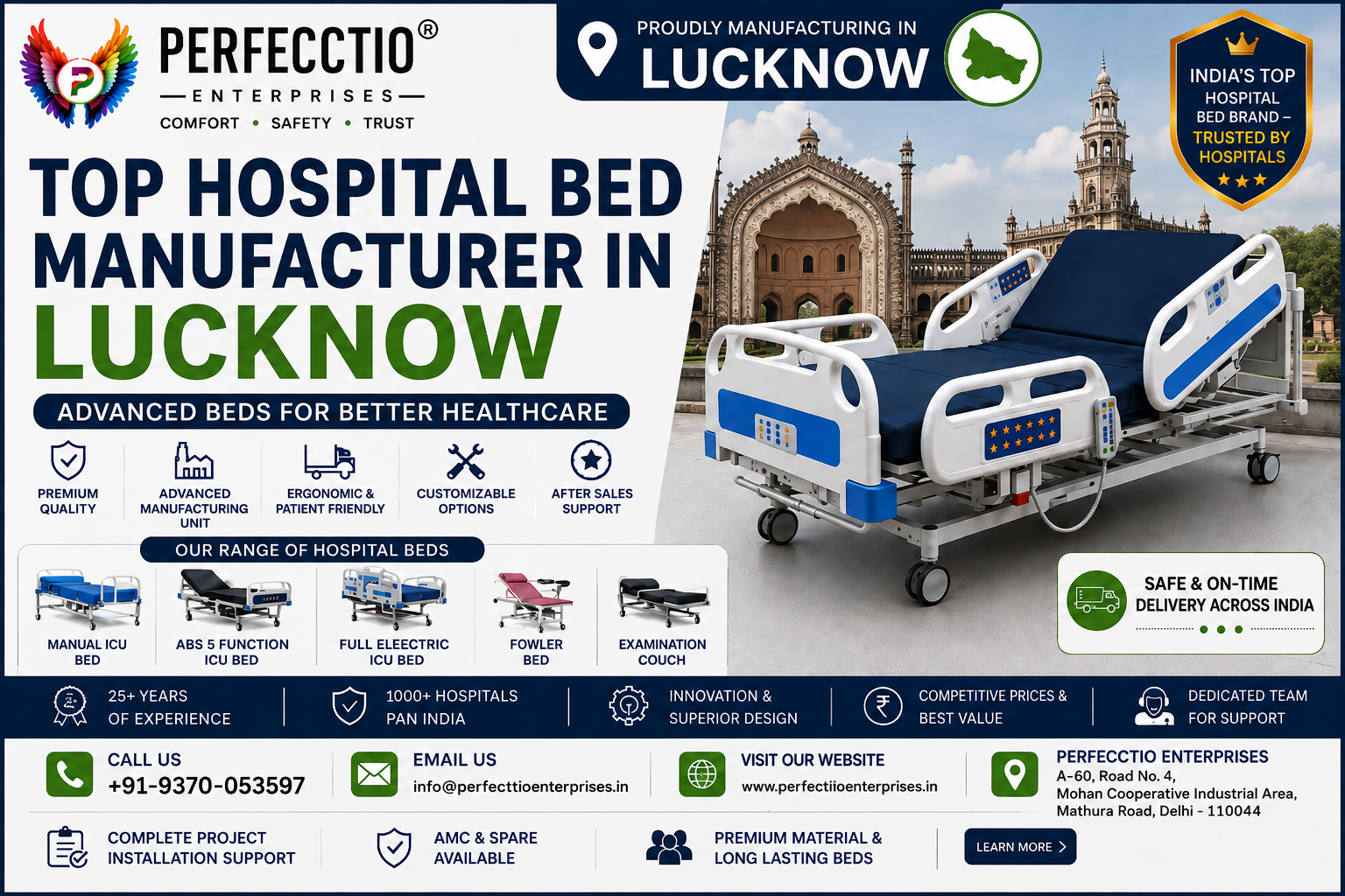 Hospital Bed Manufacturer in Lucknow