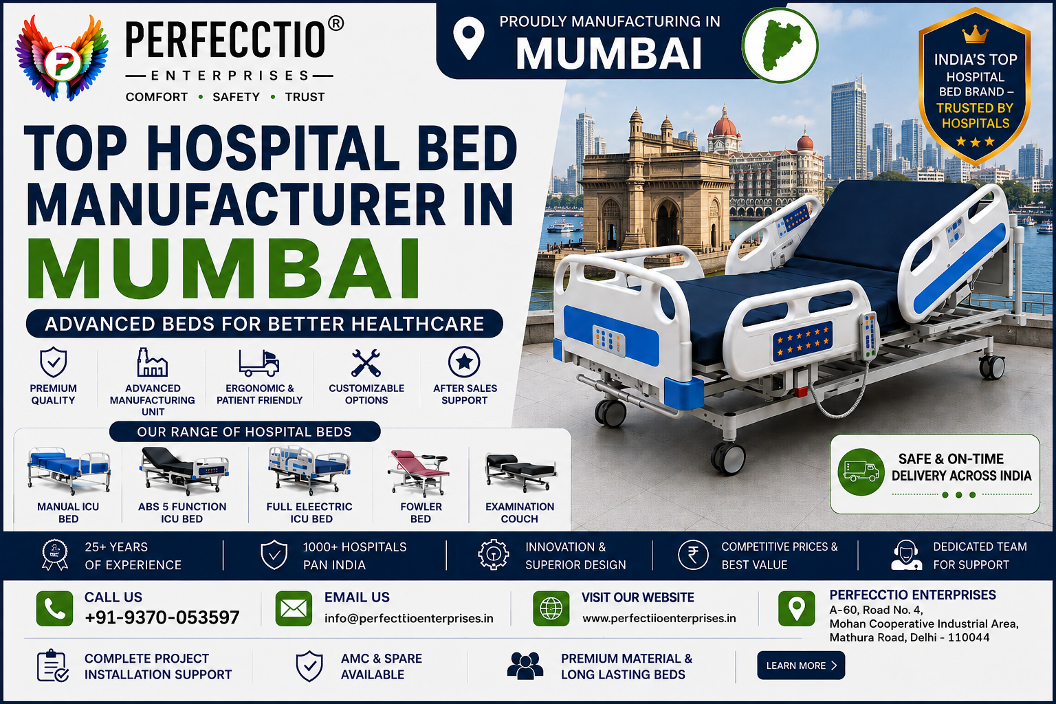 Hospital Bed Manufacturer in Mumbai