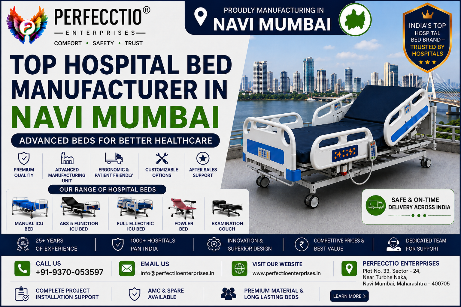Hospital Bed Manufacturer in Navi Mumbai