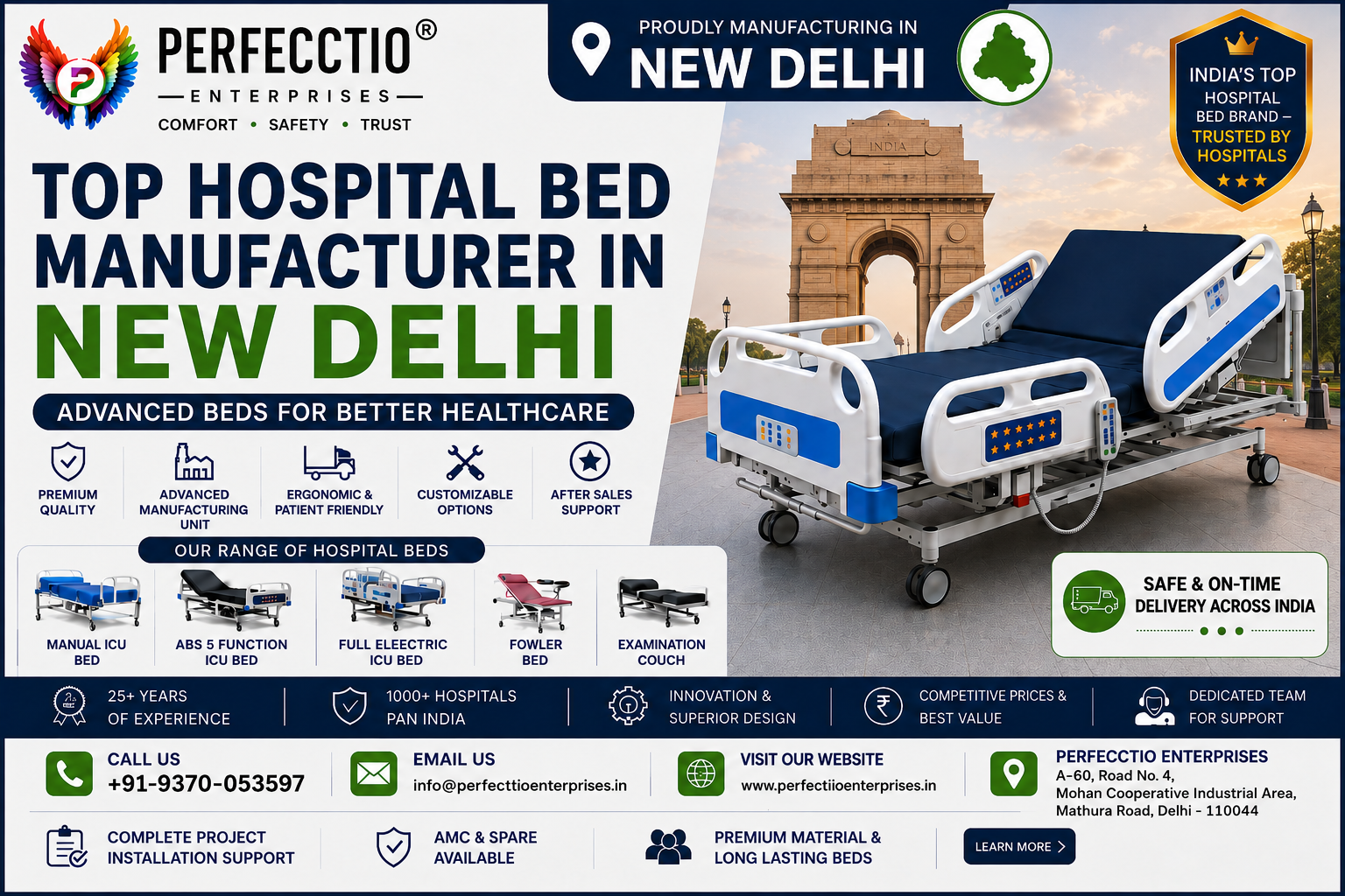Hospital Bed Manufacturer in New Delhi