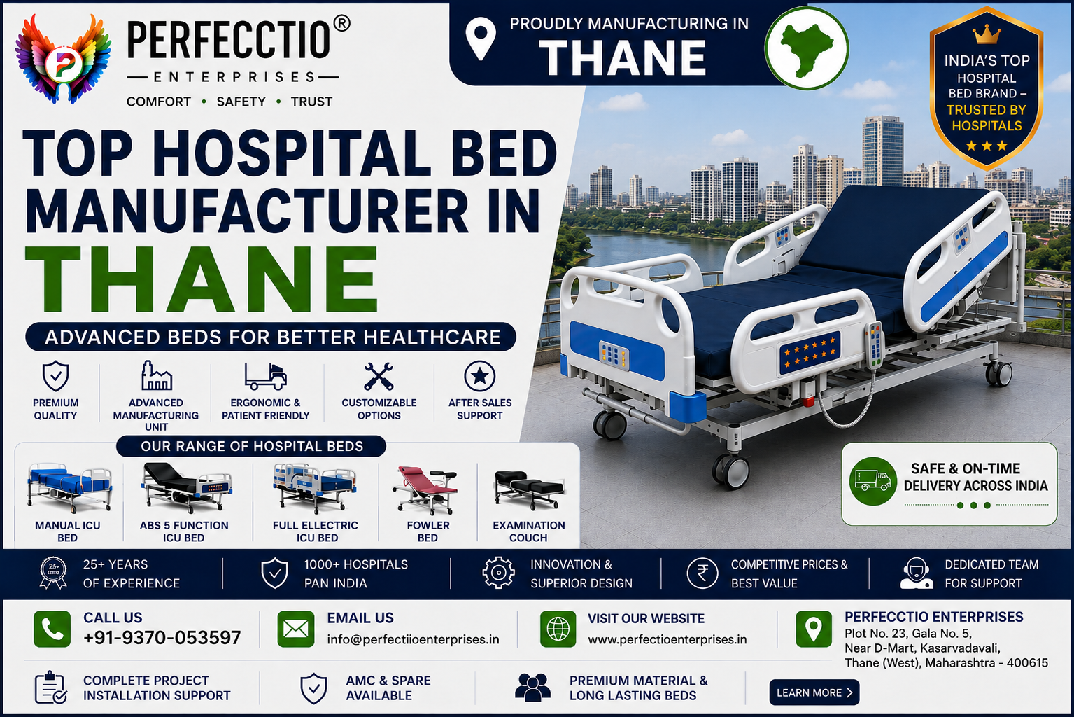 Hospital Bed Manufacturer in Thane