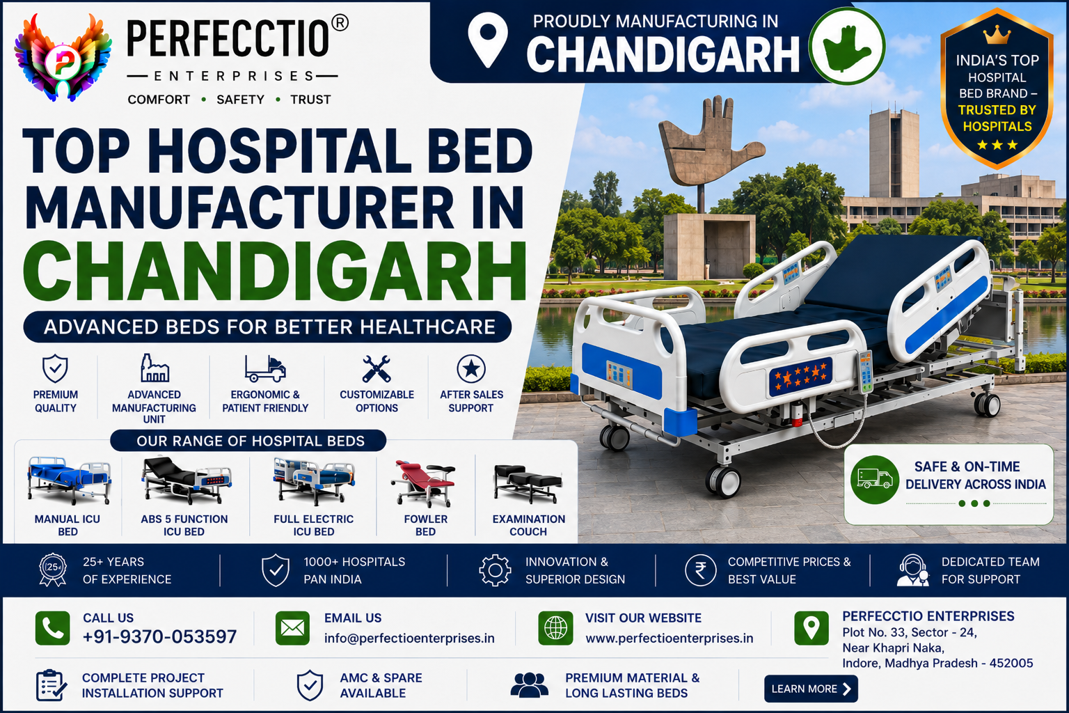 Hospital Bed Manufacturer in Chandigarh